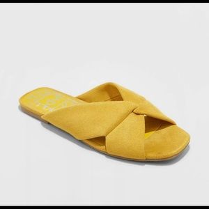 DV Addie Microsuede Knotted Slide Sandals PS-100H